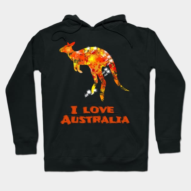 I Love Australia Hoodie by smkworld